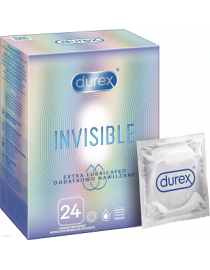 Prezervatīvi Durex Invisible Extra lube 24 gab.